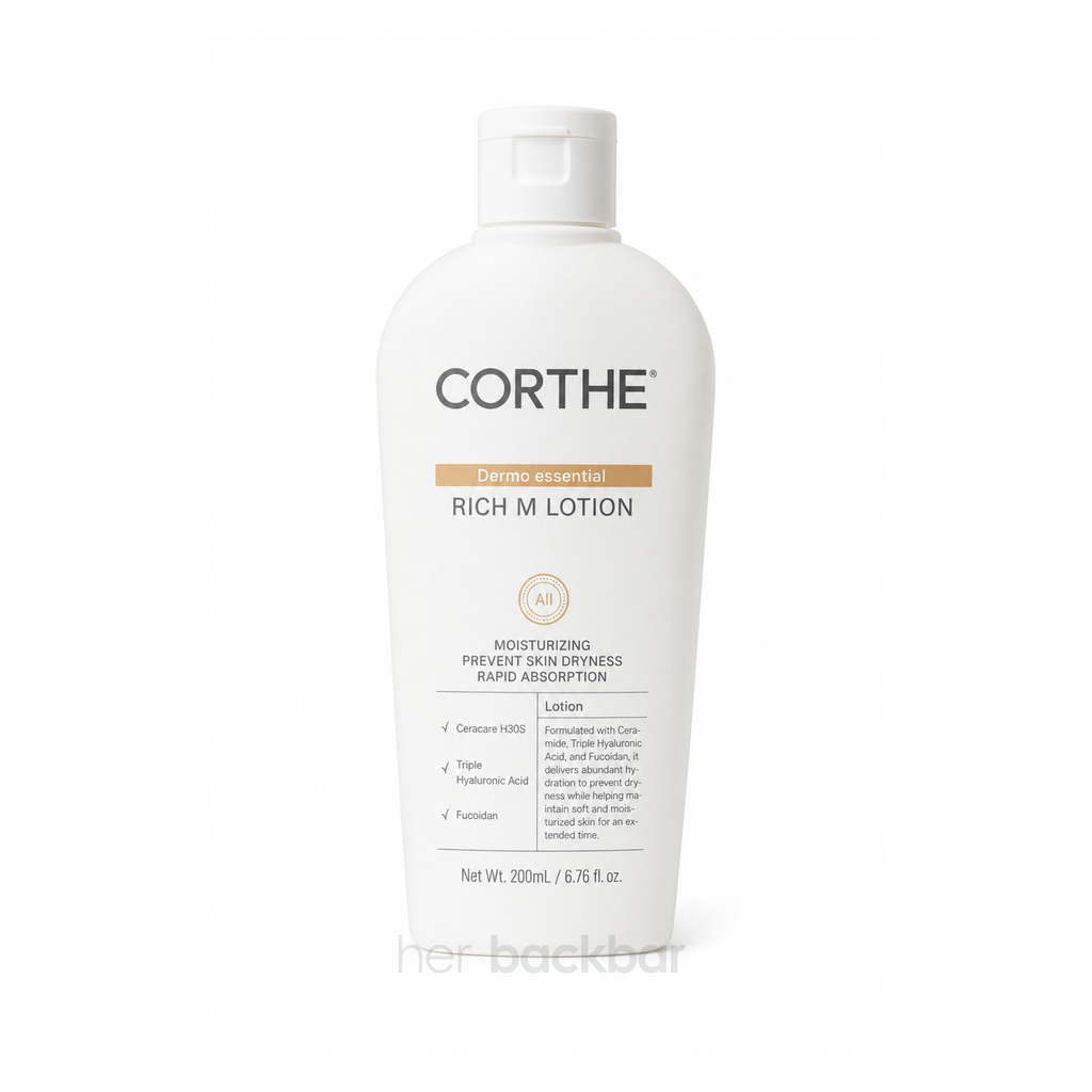 Corthe Rich M Lotion lightweight ceramide barrier moisturizer for dry sensitive skin 200ml