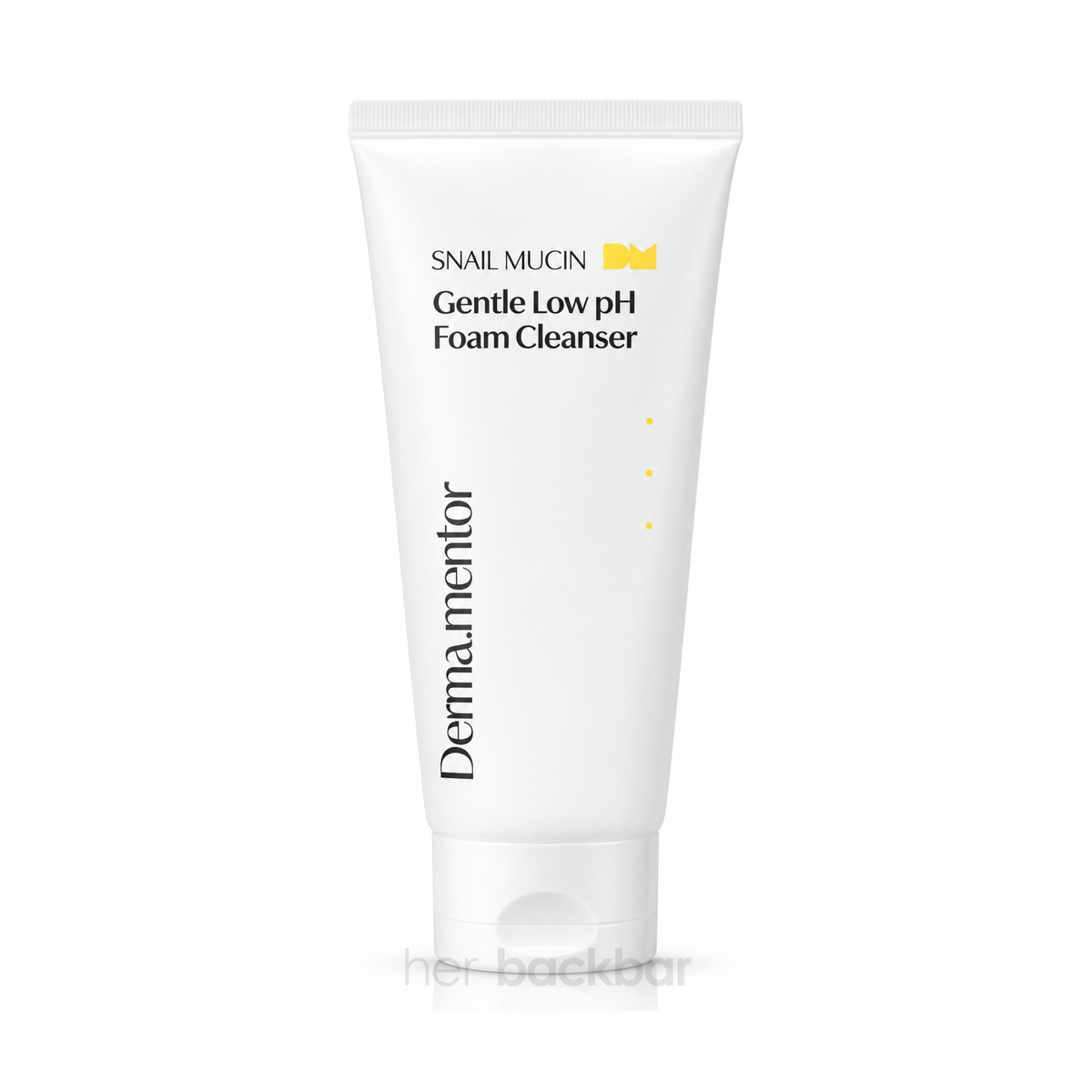 Derma.mentor Gentle Low pH Foam Cleanser with snail mucin and amino acid surfactants for gentle hydrating cleansing