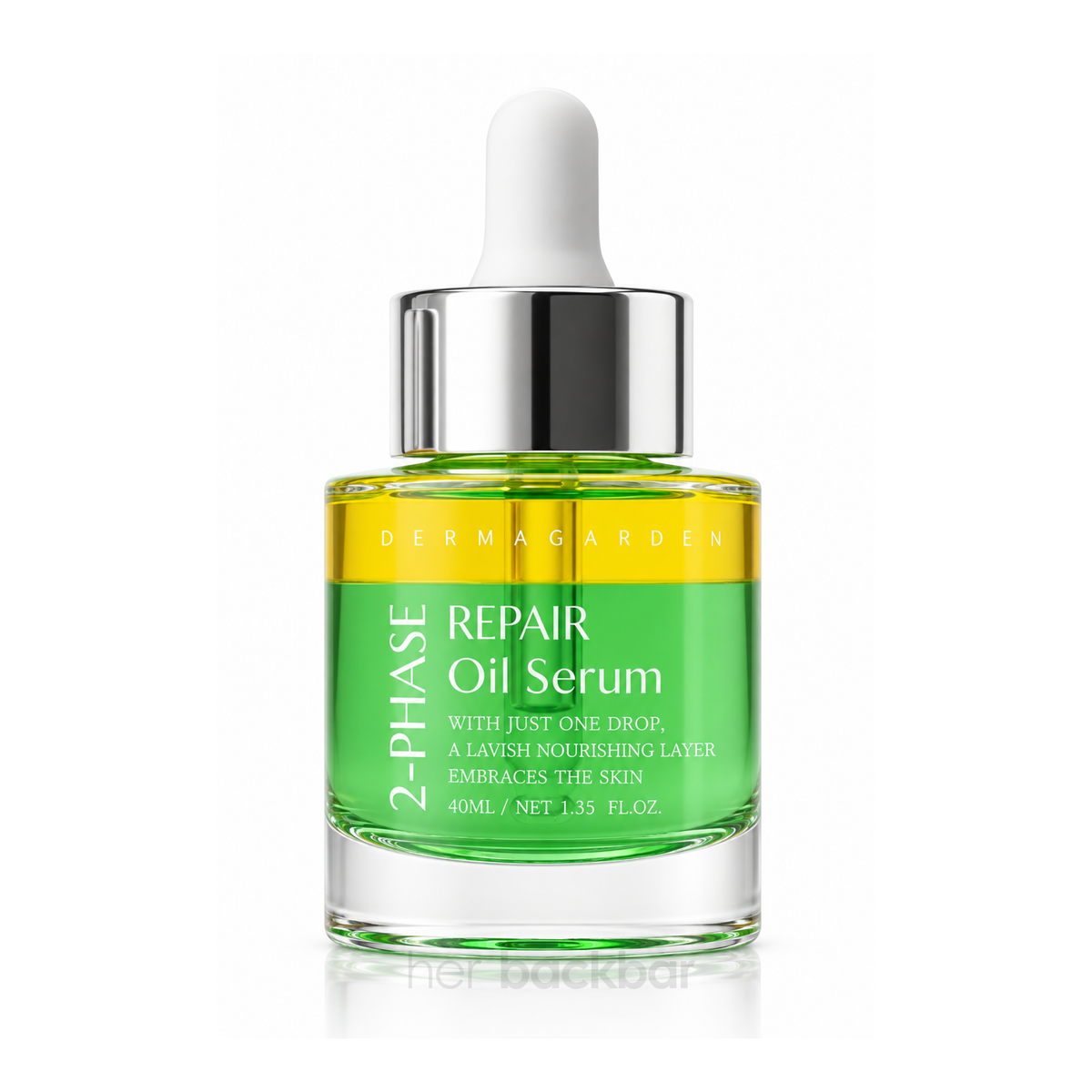 Dermagarden 2-Phase Repair Oil Serum with ceramides, centella and panthenol for dry dehydrated skin and barrier support