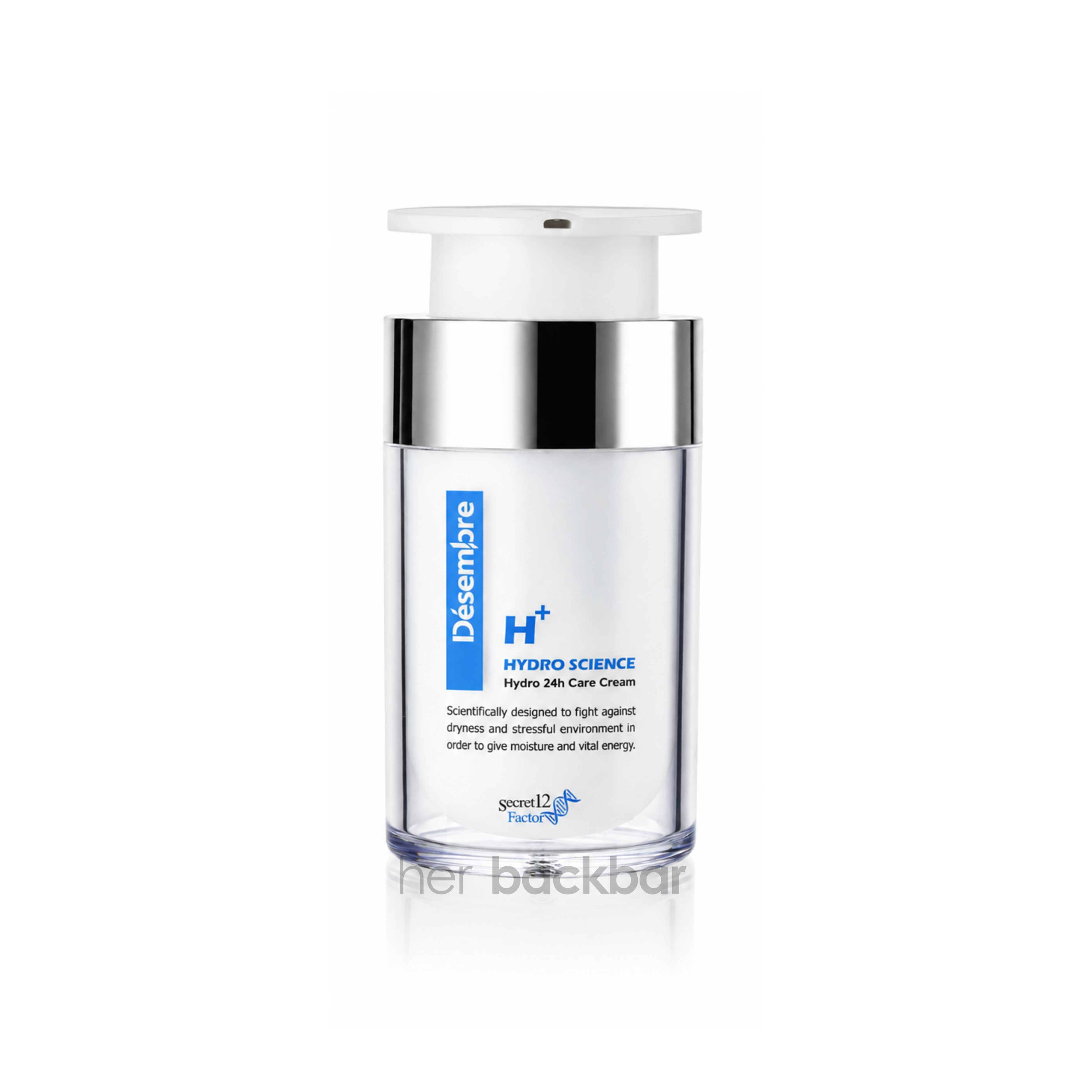 Desembre Hydro Science 24hr Hydro Cream hydrating Korean facial moisturizer for dry and dehydrated skin