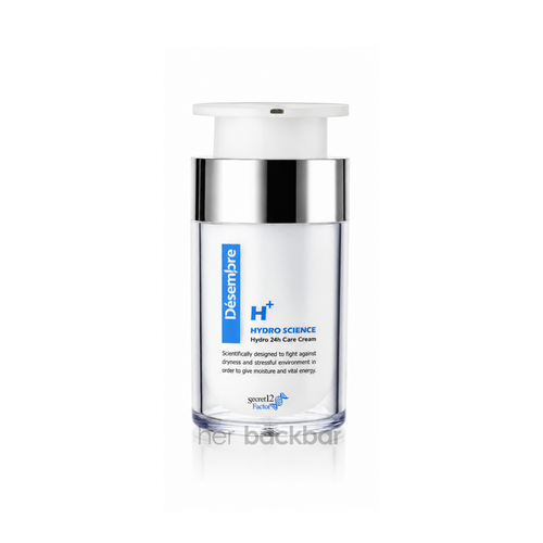 Desembre Hydro Science 24hr Hydro Cream hydrating Korean facial moisturizer for dry and dehydrated skin