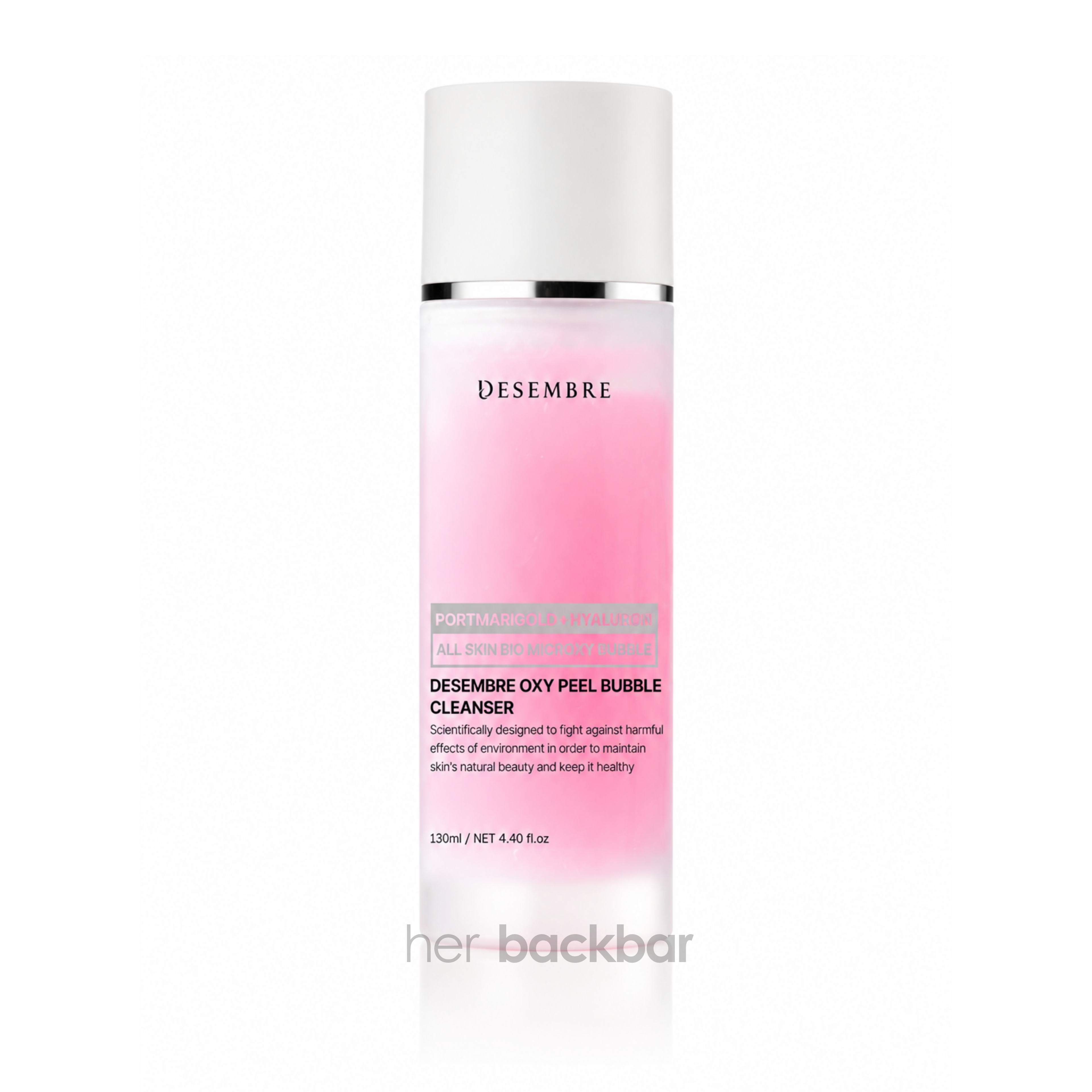 Desembre Oxy Peel Bubble Cleanser oxygenating facial cleanser and gentle exfoliator