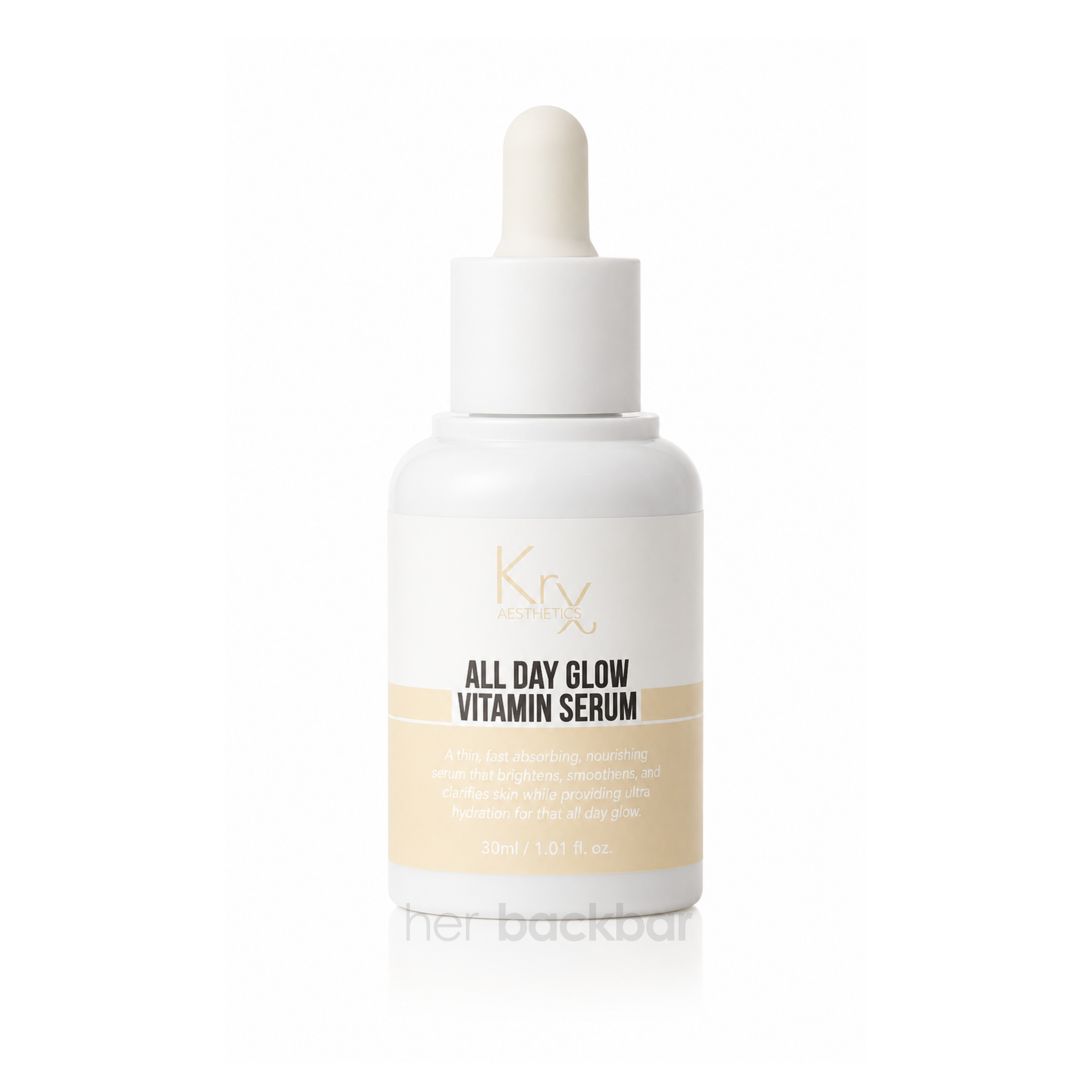 Krx Aesthetics All Day Glow Vitamin Serum hydrating and brightening face serum, 30ml