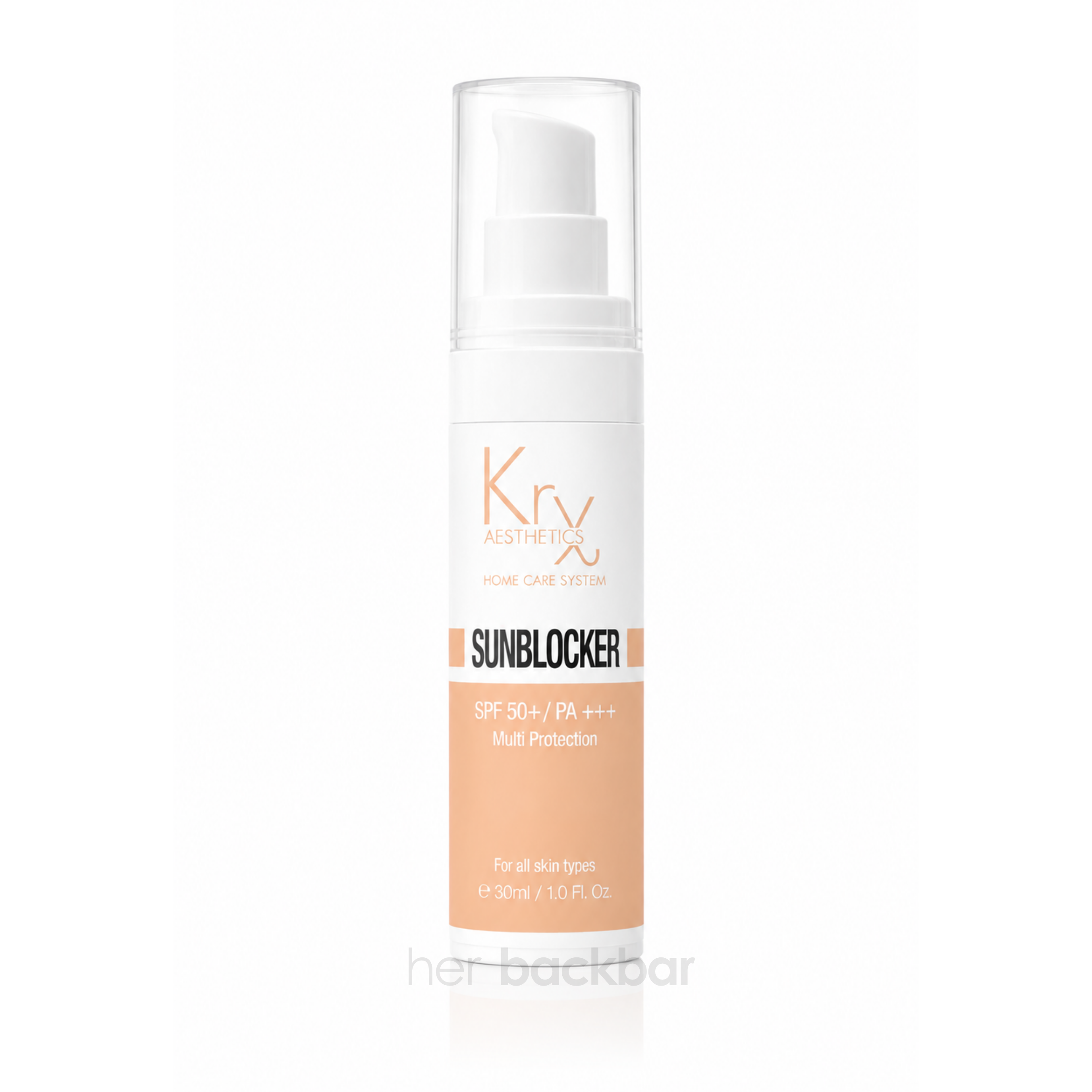 KrX Aesthetics Sunblocker SPF 50+ PA+++ multi-protection sunscreen for all skin types