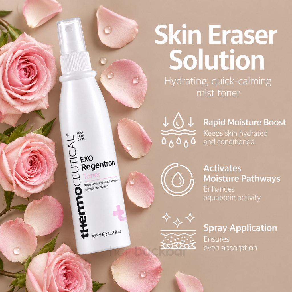 Thermoceutical EXO Regentron Toner hydrating mist with rapid moisture boost and skin-conditioning benefits